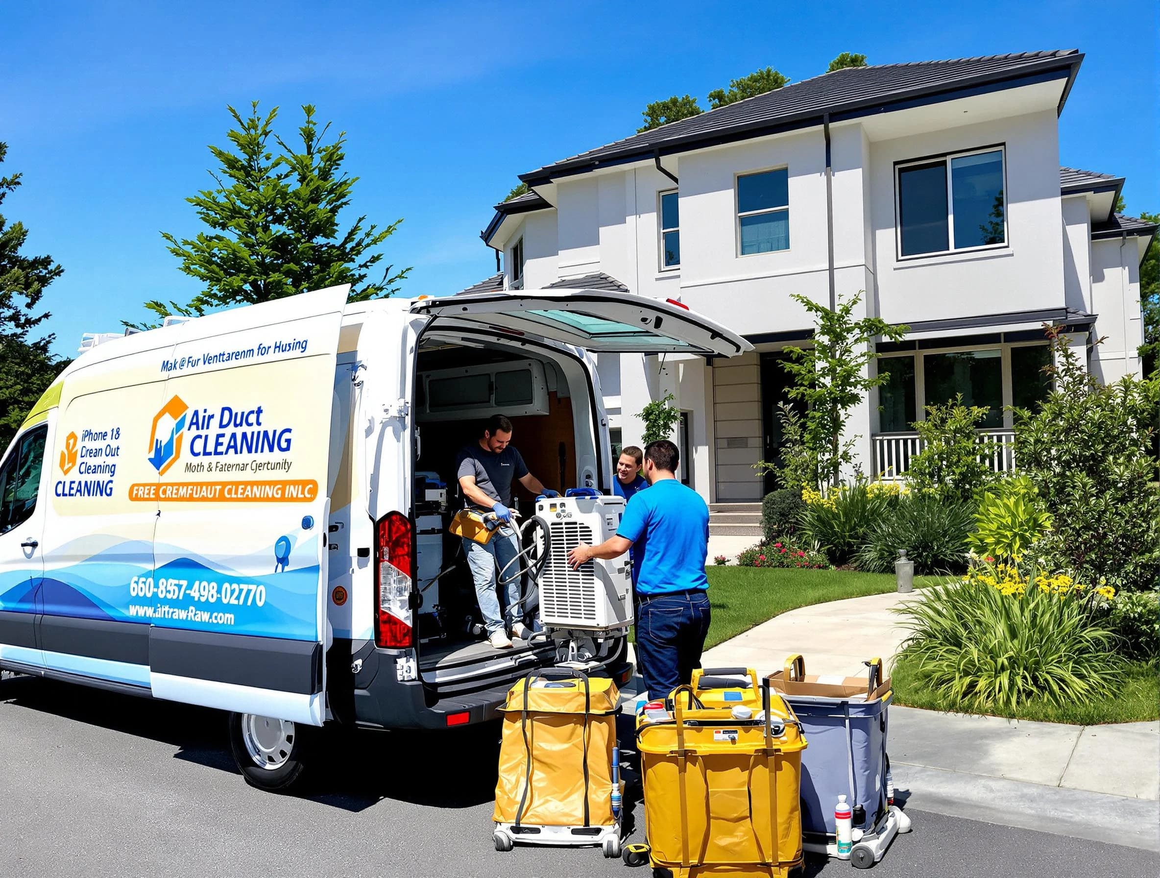 Longmont Air Duct Cleaning technician performing professional air duct cleaning in Longmont