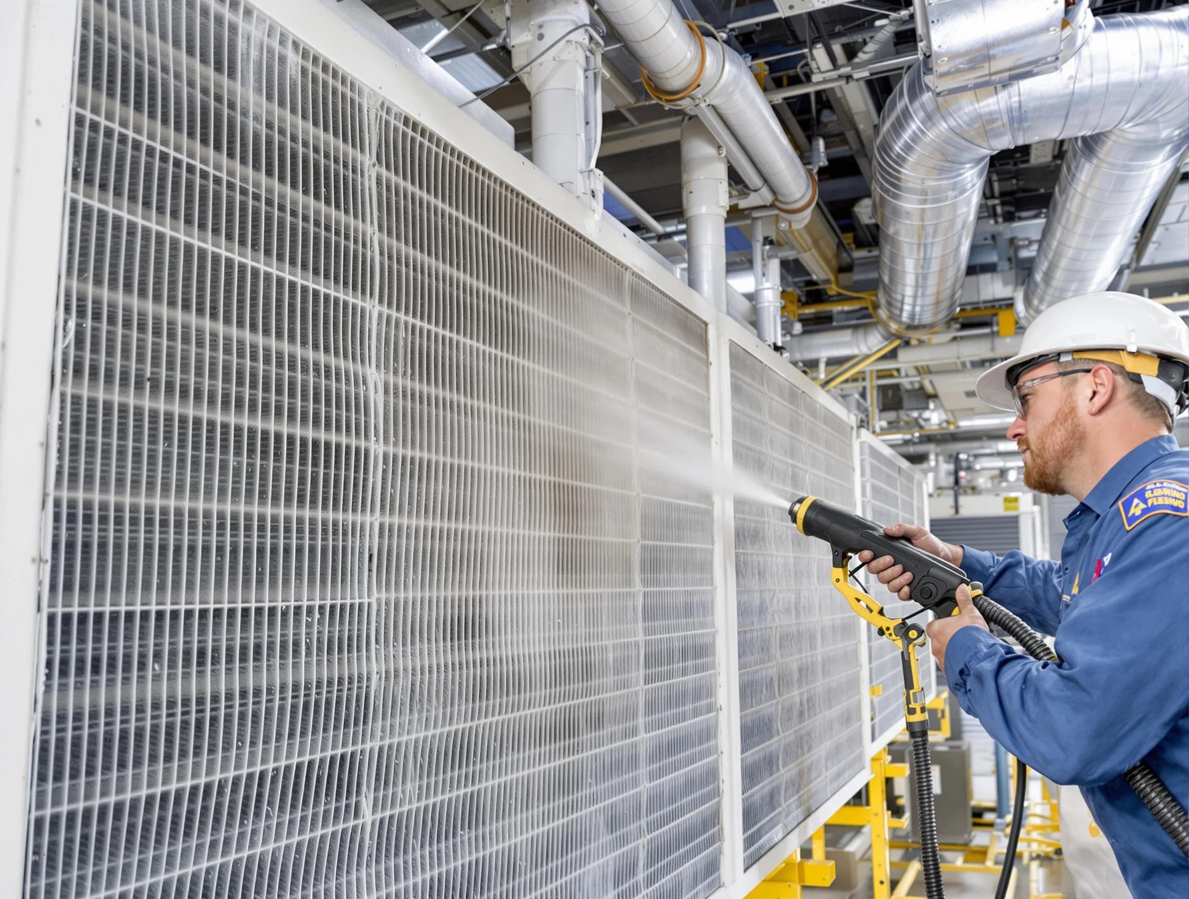 Professional commercial coil cleaning by Longmont Air Duct Cleaning in Longmont