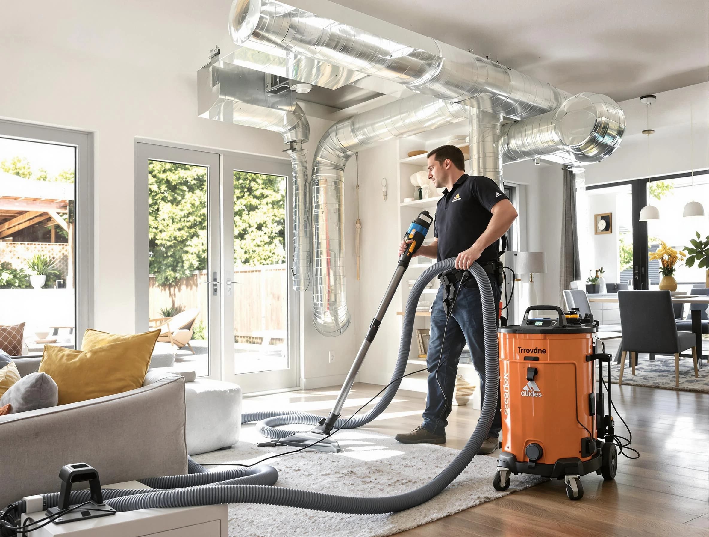 Longmont Air Duct Cleaning specialist performing thorough residential duct cleaning using advanced equipment in Longmont