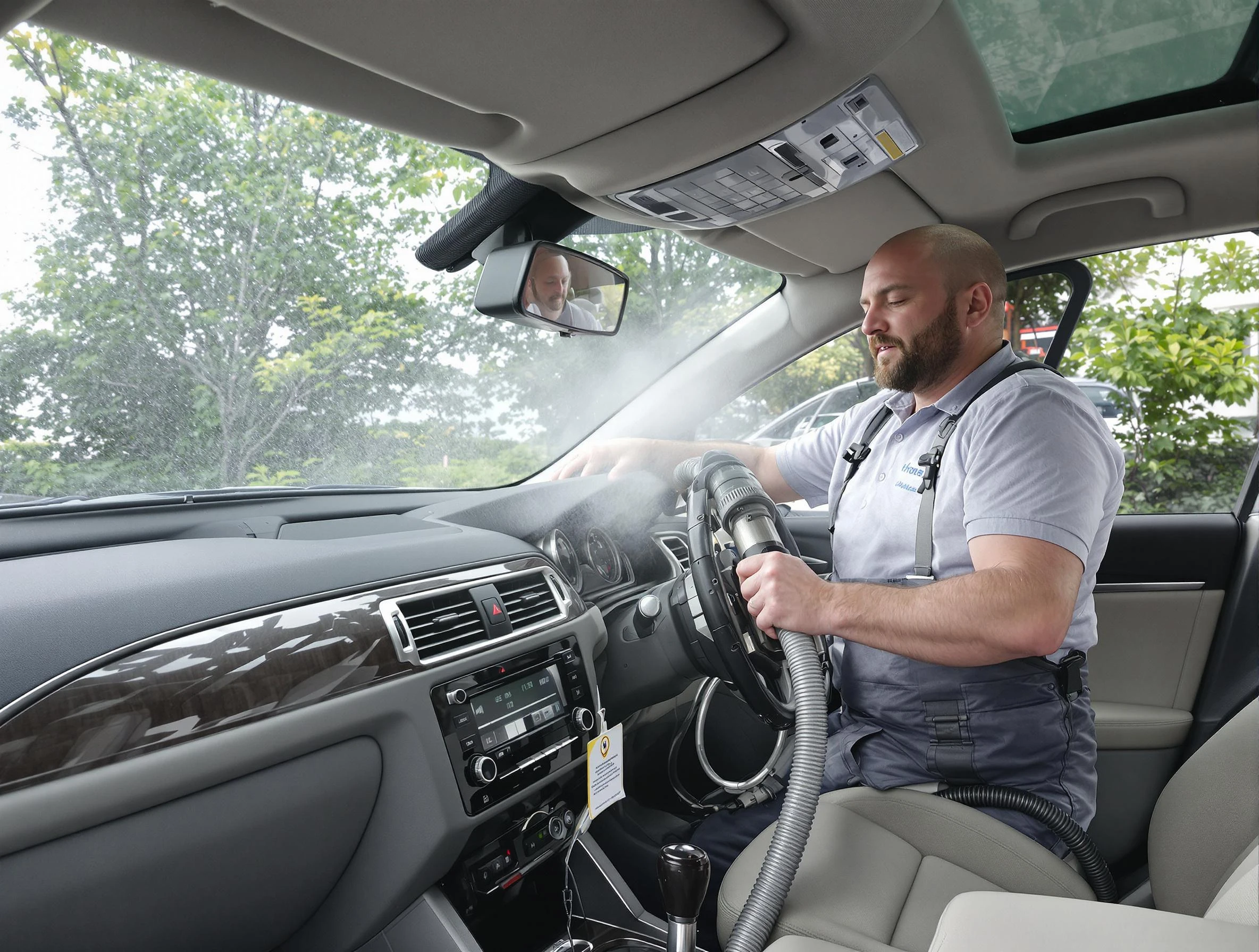 Longmont Air Duct Cleaning specialist performing professional car duct cleaning in Longmont