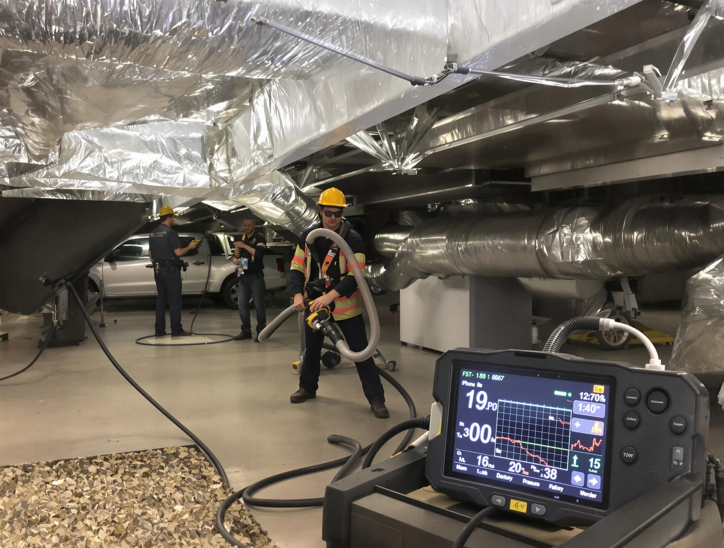 Professional negative pressure duct cleaning by Longmont Air Duct Cleaning in Longmont